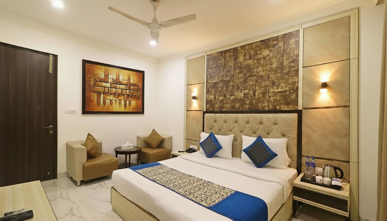 Deluxe-Doppelzimmer, 1 Schlafzimmer, Nichtraucher | Bettwäsche aus ägyptischer Baumwolle, hochwertige Bettwaren