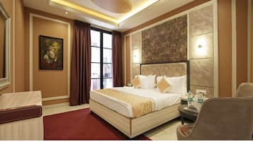 Premium Room | Premium bedding, memory-foam beds, desk, laptop workspace