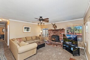 Een smart-tv, een dvd-speler en een filmbibliotheek