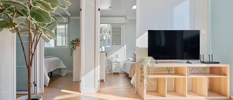 2 habitaciones, tabla de planchar con plancha y wifi gratis