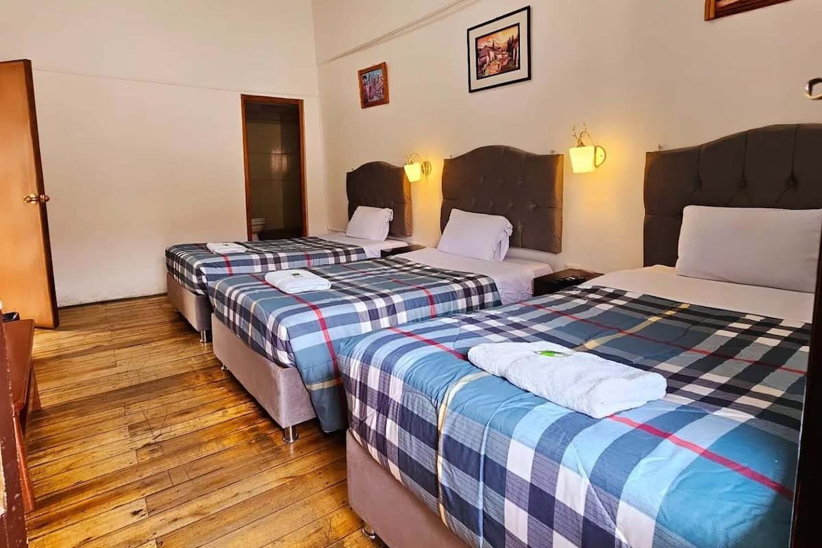 标准三人房, 私人浴室, 城市景观 | 办公桌、笔记本电脑工作区、免费 WiFi、床单