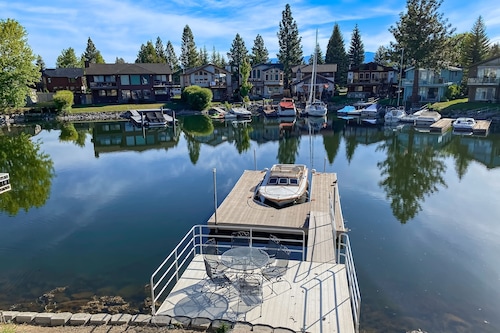 Charming Tahoe Keys Waterfront Retreat with Private Dock, Pool Table