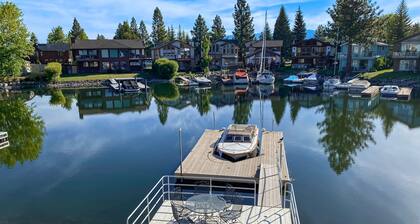Charming Tahoe Keys Waterfront Retreat with Private Dock, Pool Table