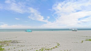 Sun loungers, beach towels