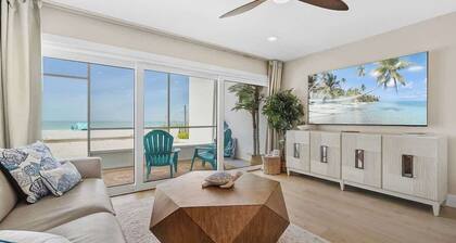 Beachfront Paradise! Ground level with Heated pool