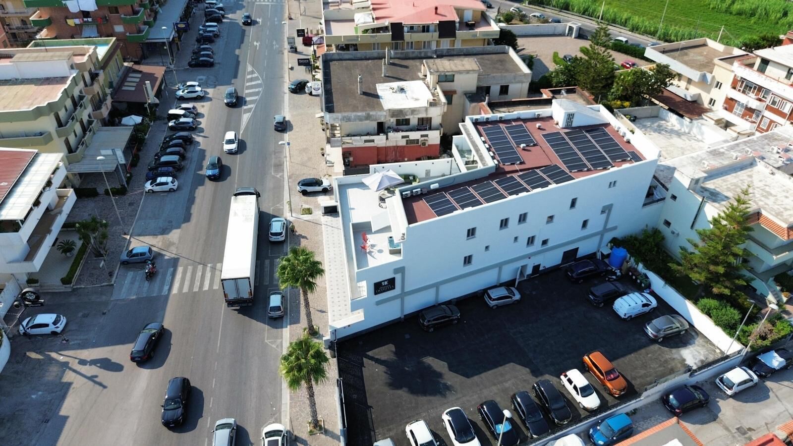 Facciata della struttura