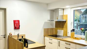 Deluxe-Apartment, 1Â Queen-Bett und Schlafsofa, Nichtraucher, Haustiere gestattet | Eigene KĂŒche