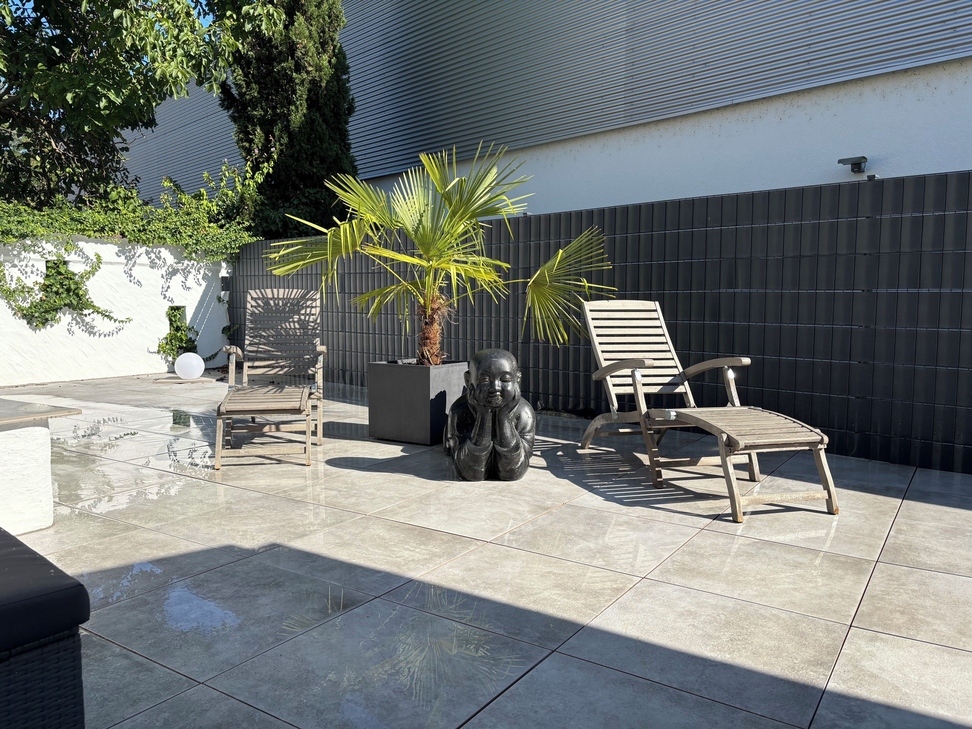 デラックス アパートメント クイーンベッド 1 台ソファーベッド付き 禁煙 ペットとの宿泊可 | テラス / パティオ