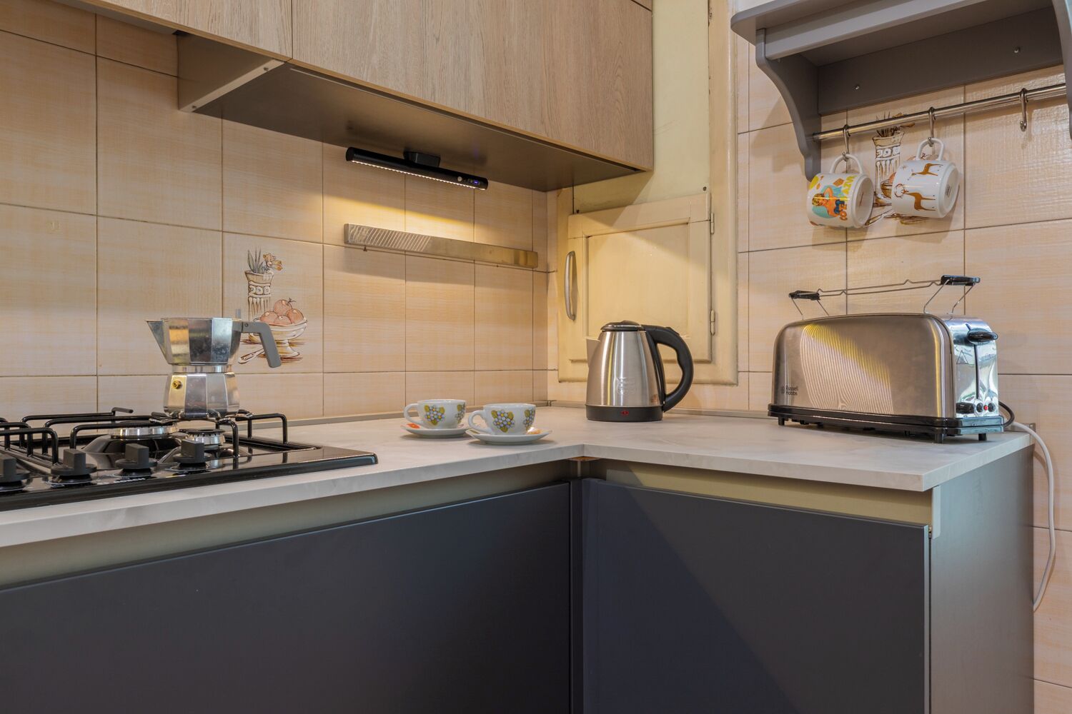 Appartement de base, balcon | Cuisine privée | Cafétière à espresso, bouilloire électrique