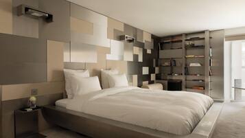 Caja de seguridad en la habitación y escritorio