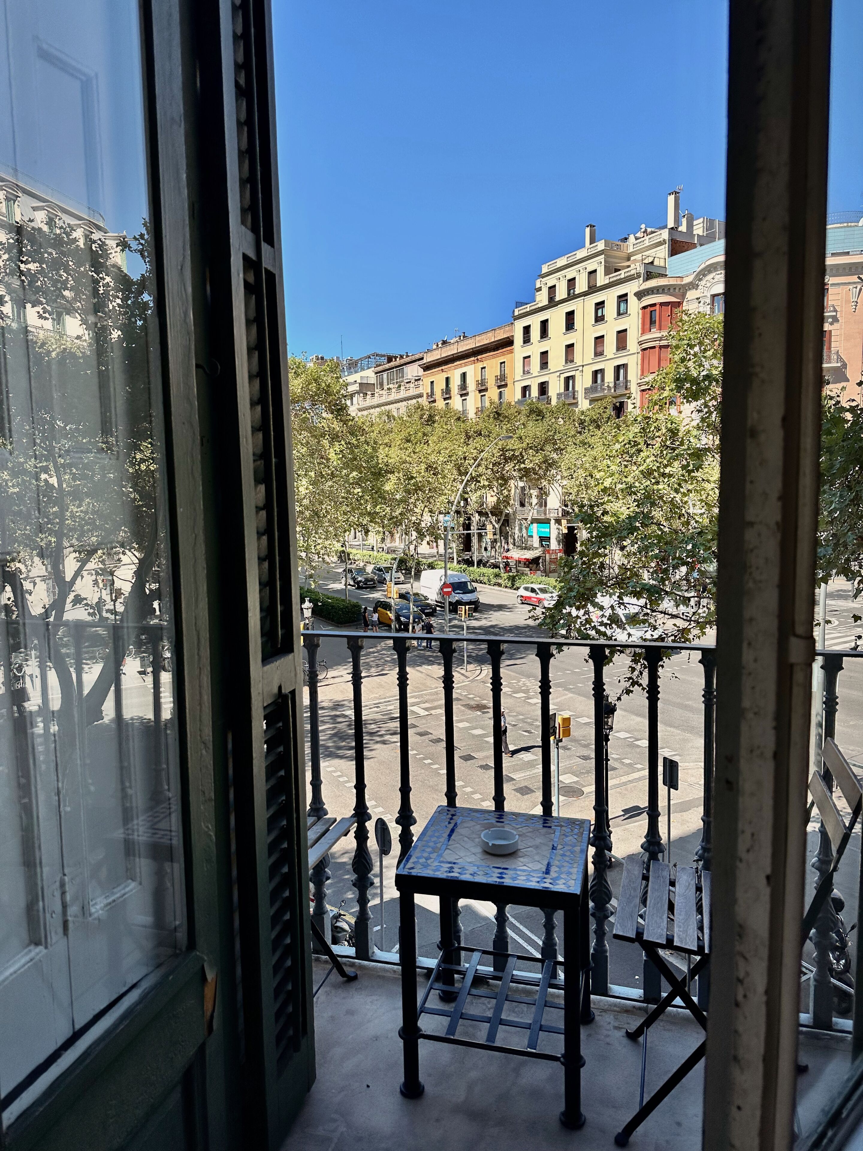 Standaard Twin kamer, balkon, uitzicht op de stad | Terras