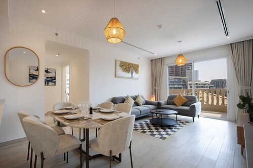 Bright 2BR in JVC | Pool, Gym & Modern Comfort
