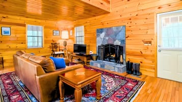 Télévision, cheminée