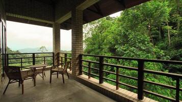 Habitación doble, balcón, vistas a la montaña | Tabla de planchar con plancha