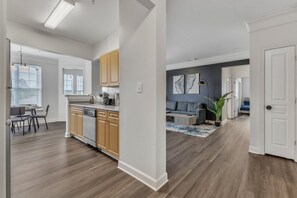 Apartment | Private kitchen - King 3BR Suite Mins to Downtown Raleigh (Cary)