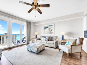 Lägenhet - 1 kingsize-säng med bäddsoffa (Laketown Wharf 1213) | Vardagsrum