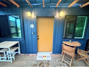 屋外ダイニングエリア