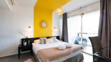 1 makuuhuone, työpöytä, ilmainen Wi-Fi