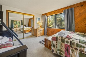 2 habitaciones, tabla de planchar con plancha y ropa de cama 