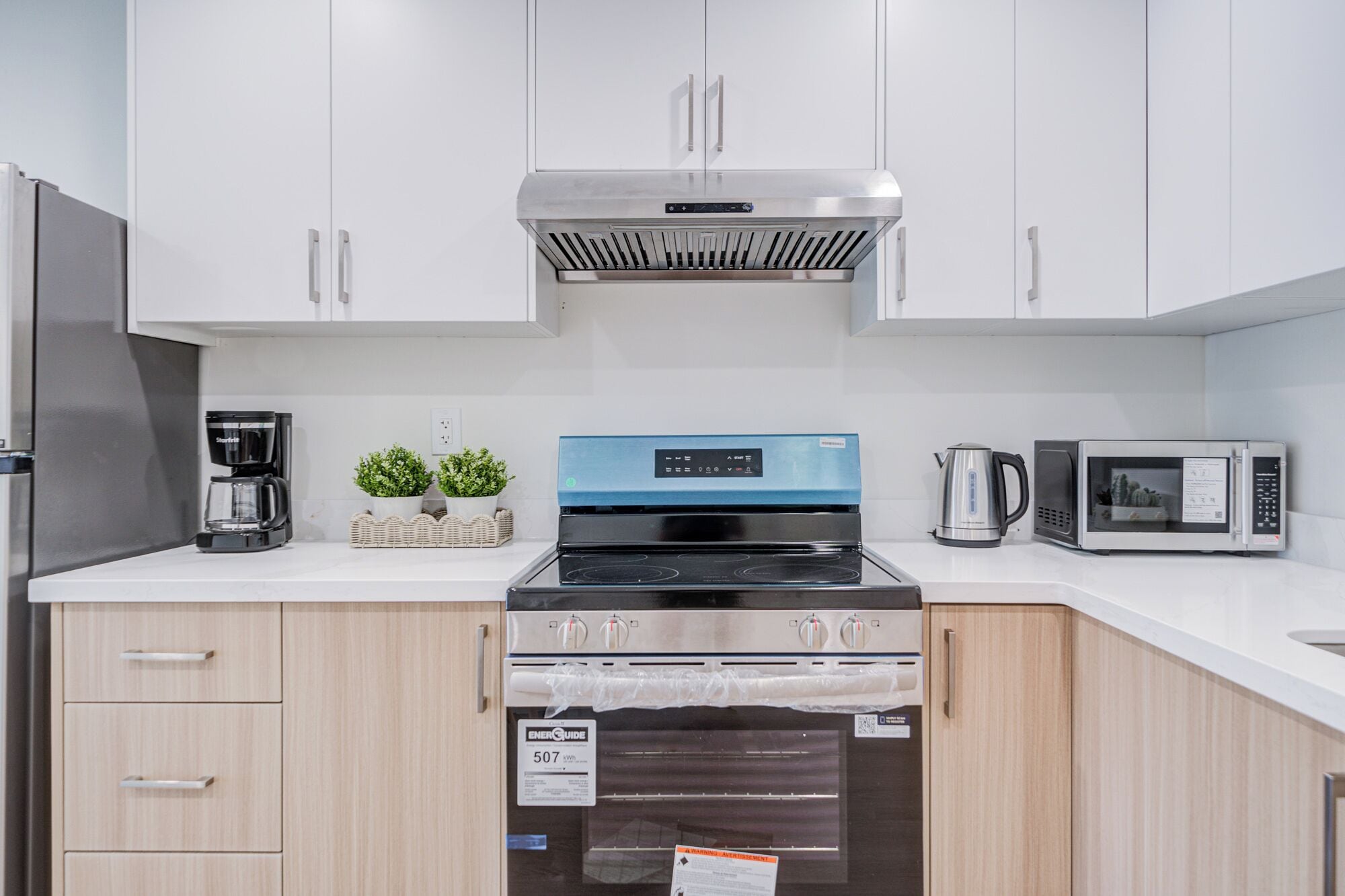 Microwave, oven, stovetop