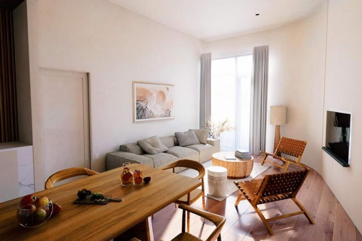 Junior-studiosviitti, 1 suuri parisänky | Oleskelualue