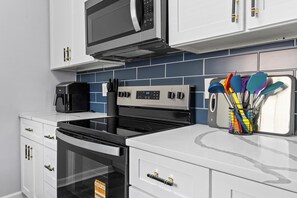 Microwave, oven, stovetop, dishwasher