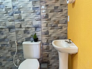 Towels, soap, toilet paper