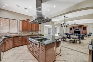 Microwave, oven, stovetop, dishwasher