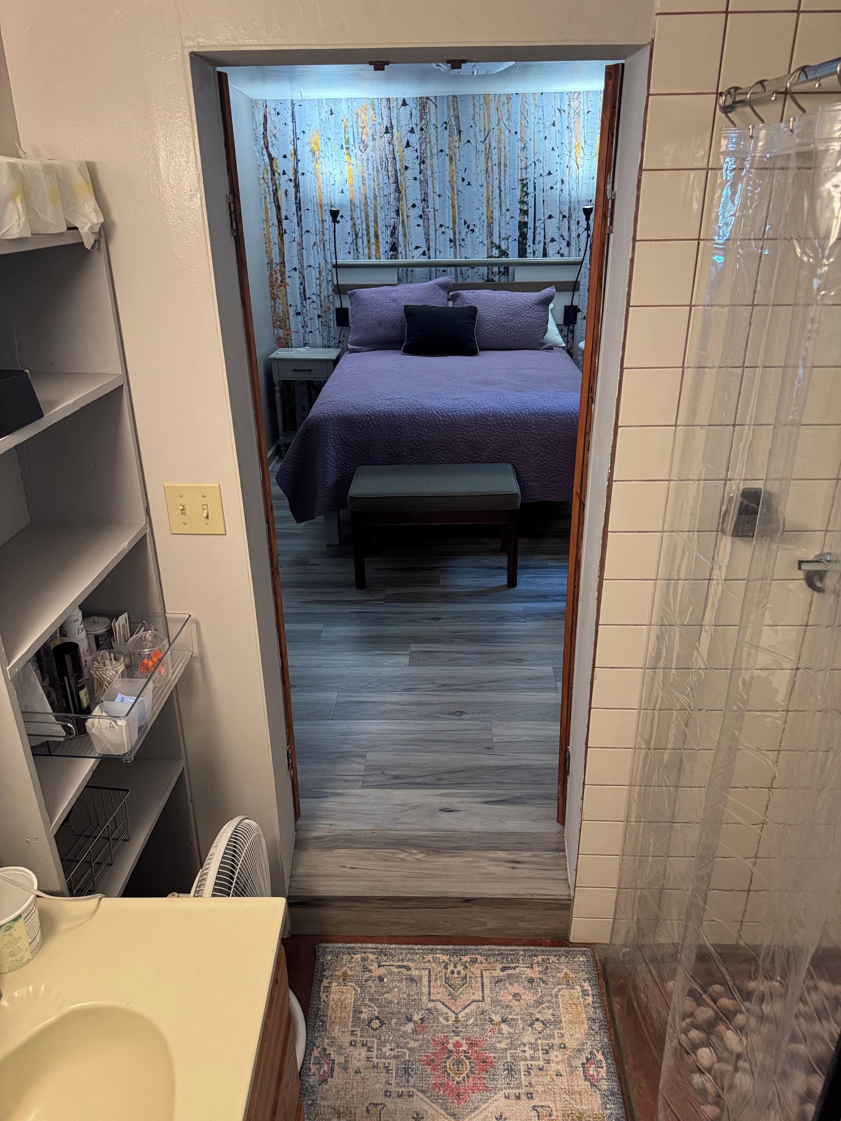 1 bedroom, iron/ironing board, travel crib, free WiFi