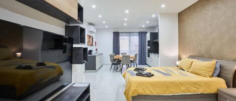 1 sovrum, internet och sängkläder