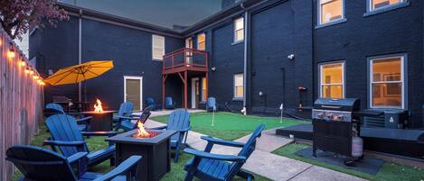 屋外ダイニングエリア