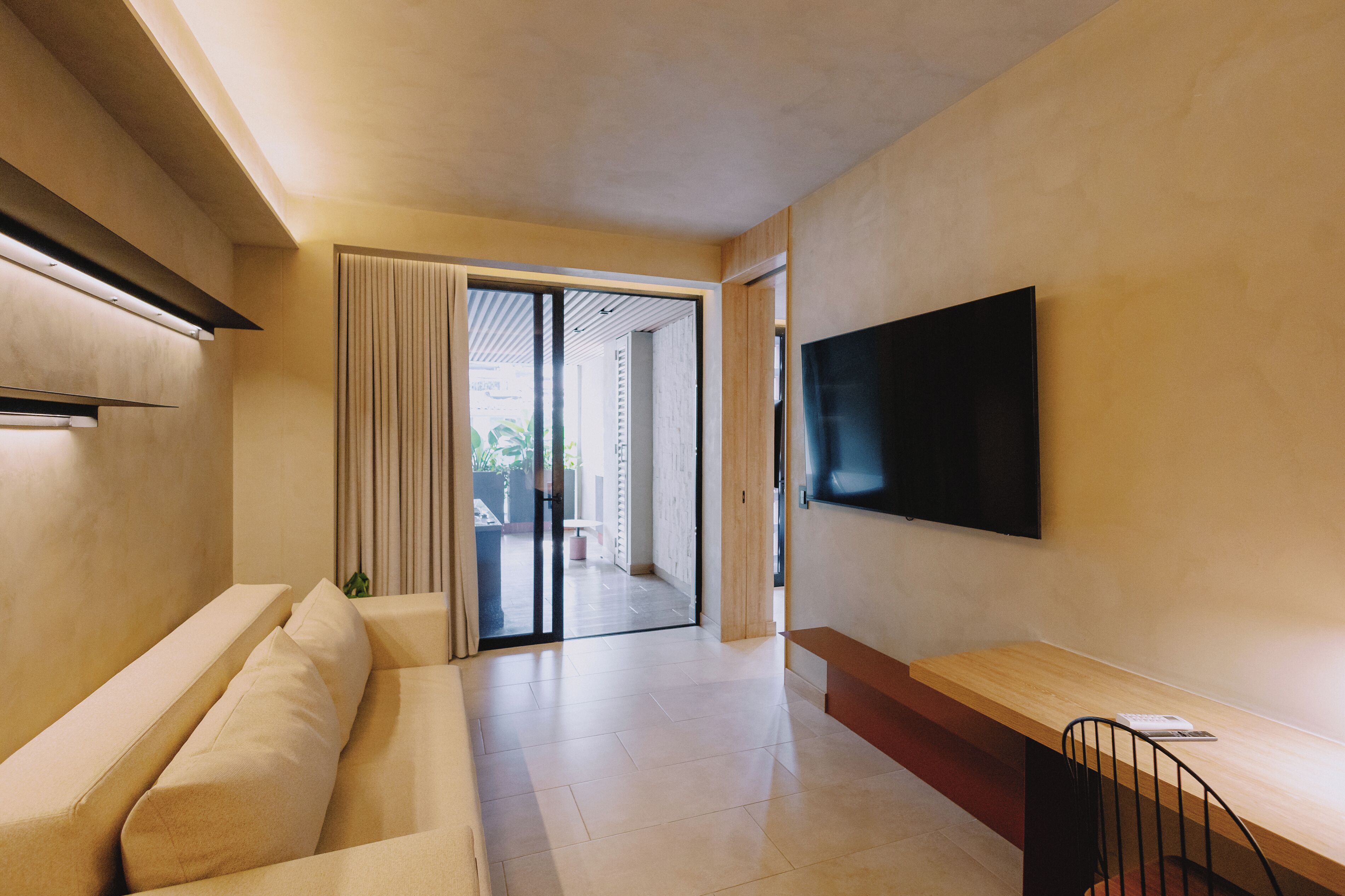 Luxury Penthouse, City View | Living area