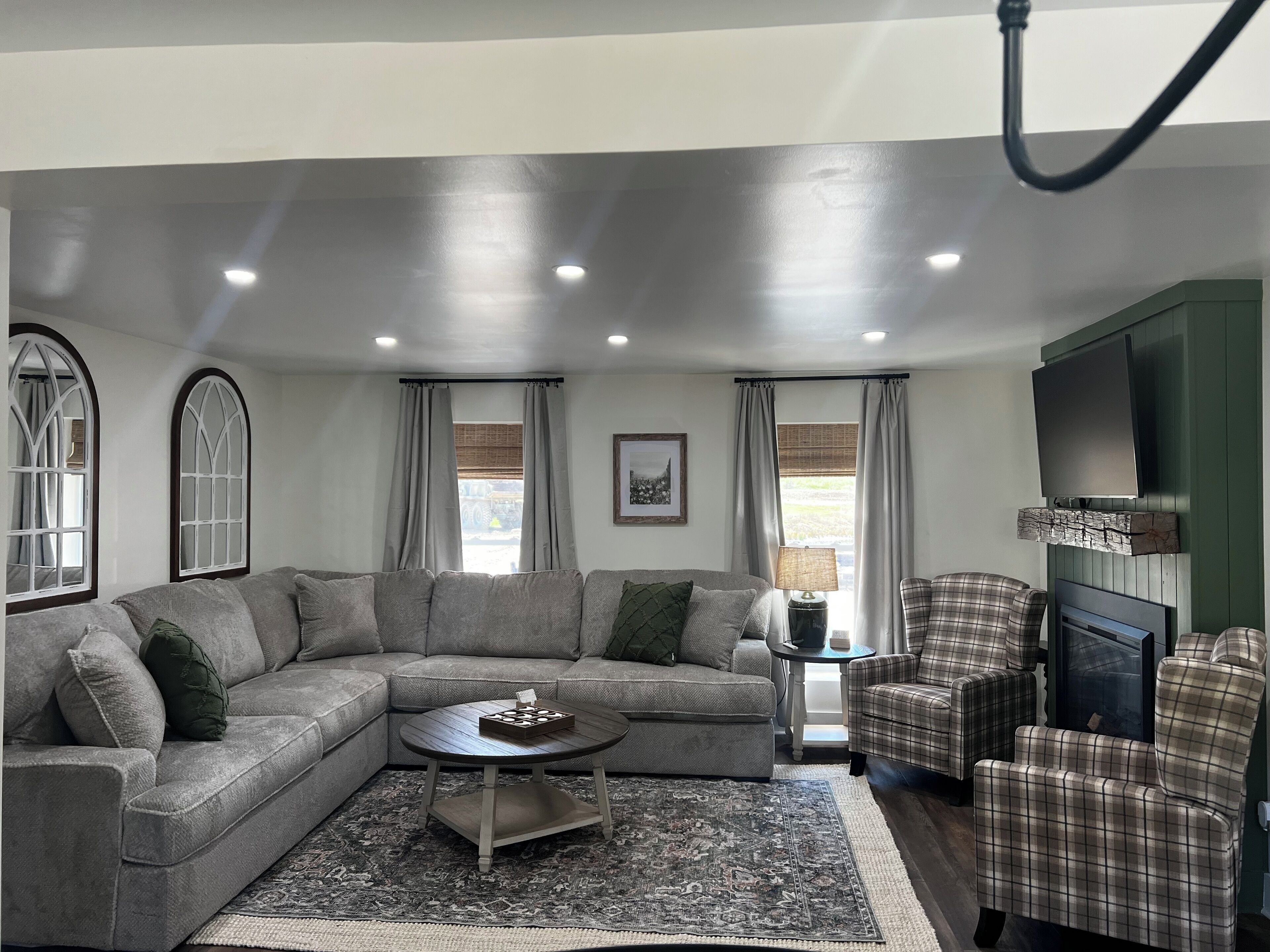 TV connectée, cheminée