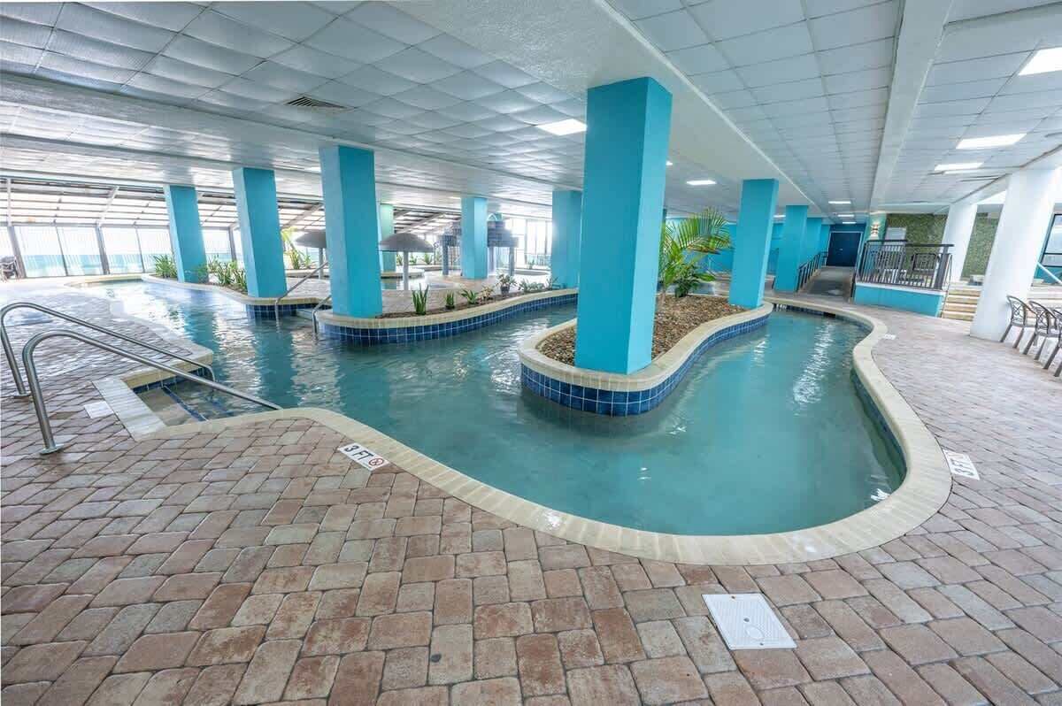 Indoor pool, a heated pool