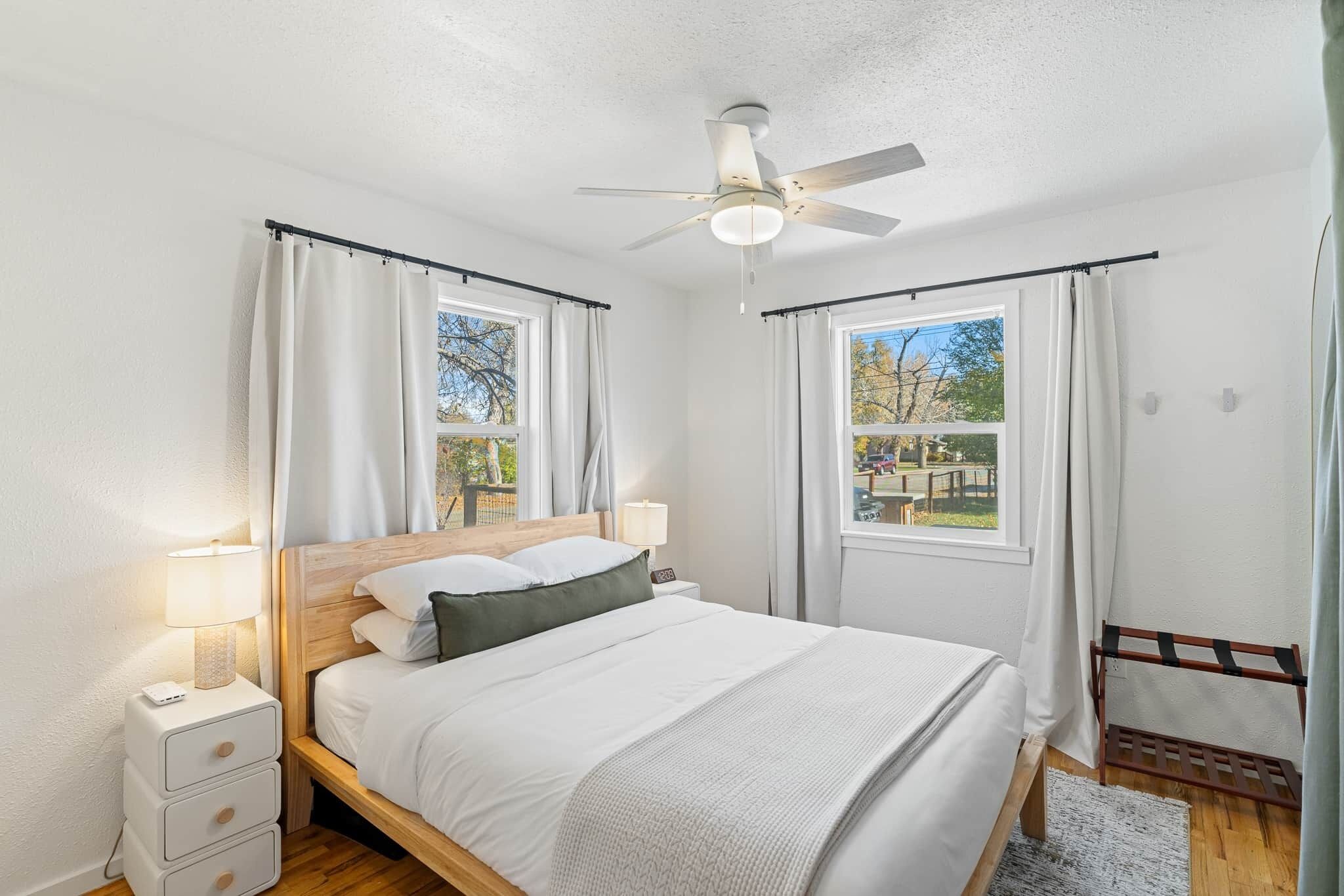 2 bedrooms, iron/ironing board, free WiFi, bed sheets