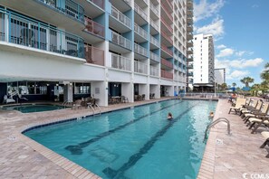 Indoor pool, a heated pool - New 2BR at Paradise Resort,King Suite,Pools,Views! (Myrtle Beach)