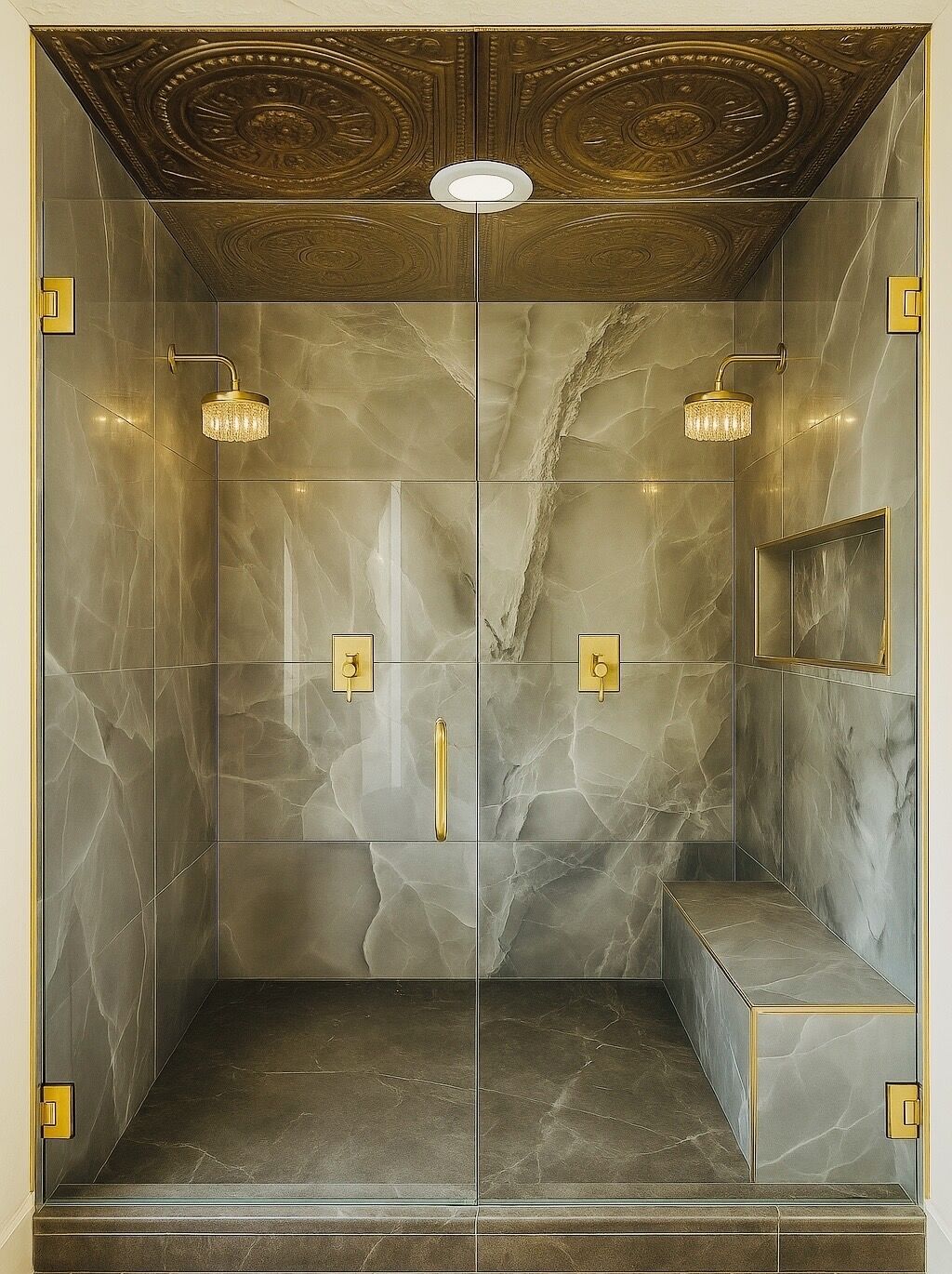 Ducha, bañera de hidromasaje, secador de pelo y toallas