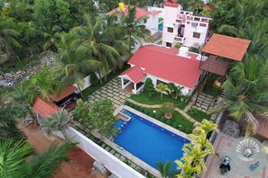 Majoituspaikan julkisivu