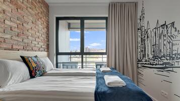 Căn hộ tiện nghi đơn giản, ban công | Bàn ủi/dụng cụ ủi quần áo, truy cập Internet không dây miễn phí