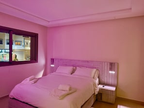 2 slaapkamers, een strijkplank/strijkijzer, wifi, beddengoed