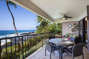 Condo, Multiple Beds, Lanai, Ocean View (Hale Pohaku 1) | Outdoor dining