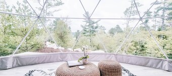 Dome 3 - Forest and Peek-a-boo lake view