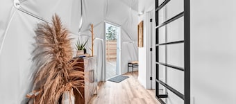 Dome 1 - Forest and Partial Lake View on an escarpment