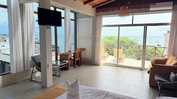 Suíte superluxo, vista para a praia | Wi-Fi de cortesia