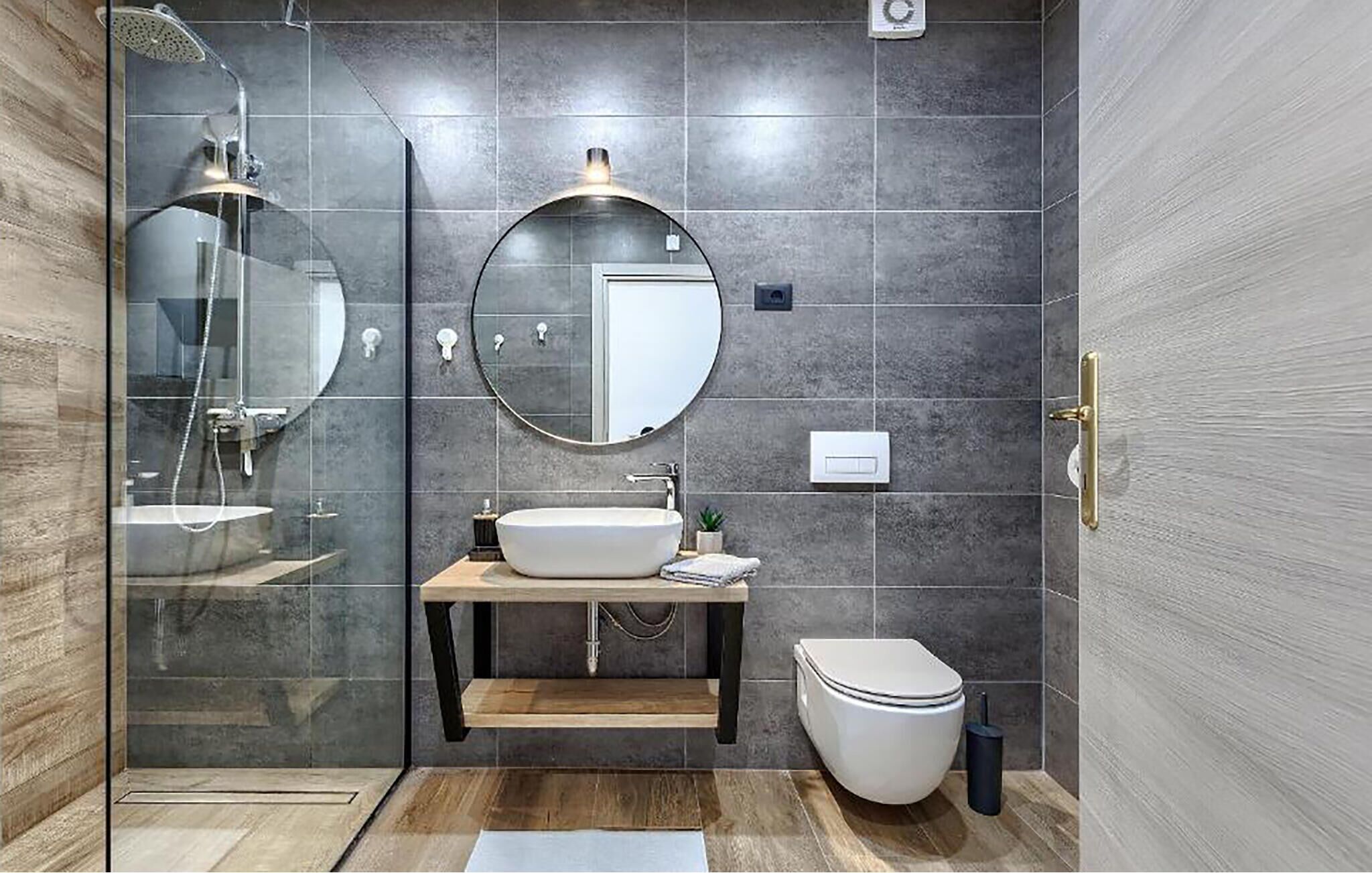 Shower, hair dryer
