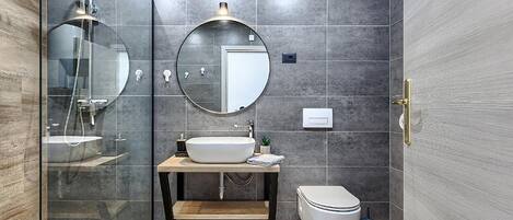 Shower, hair dryer
