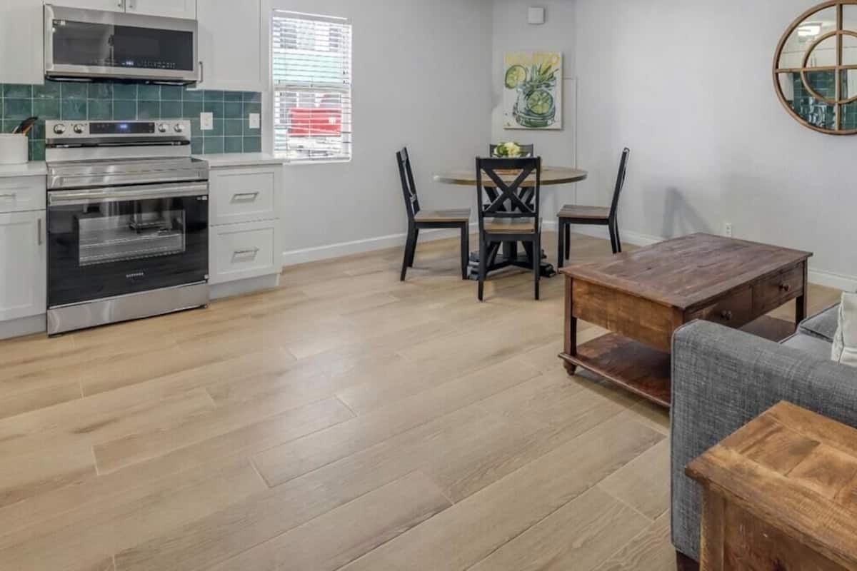 Standard Apartment, Kitchen | Blackout drapes, iron/ironing board, free WiFi