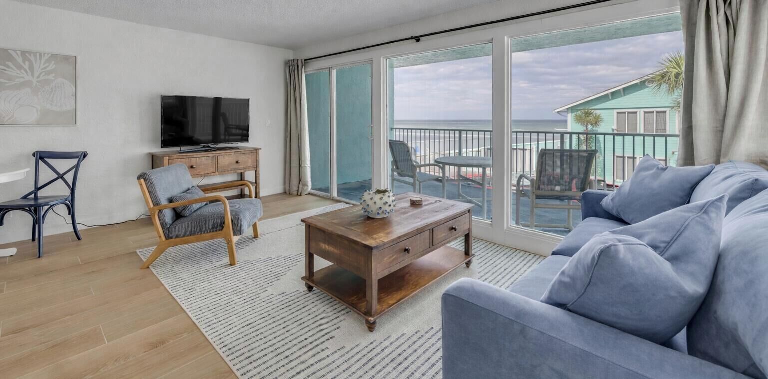 Condo Confort, vue sur l’océan | Vue du balcon