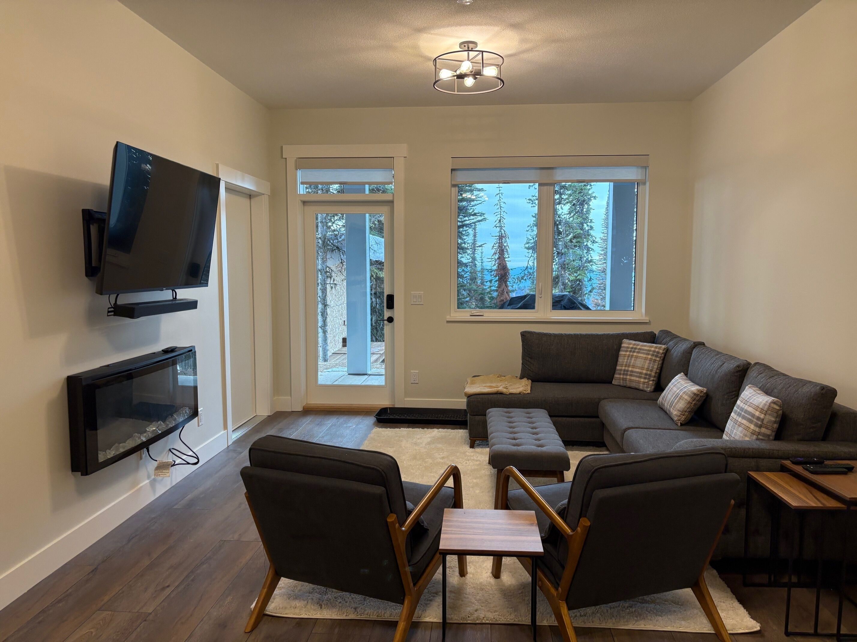 TV connectée, cheminée