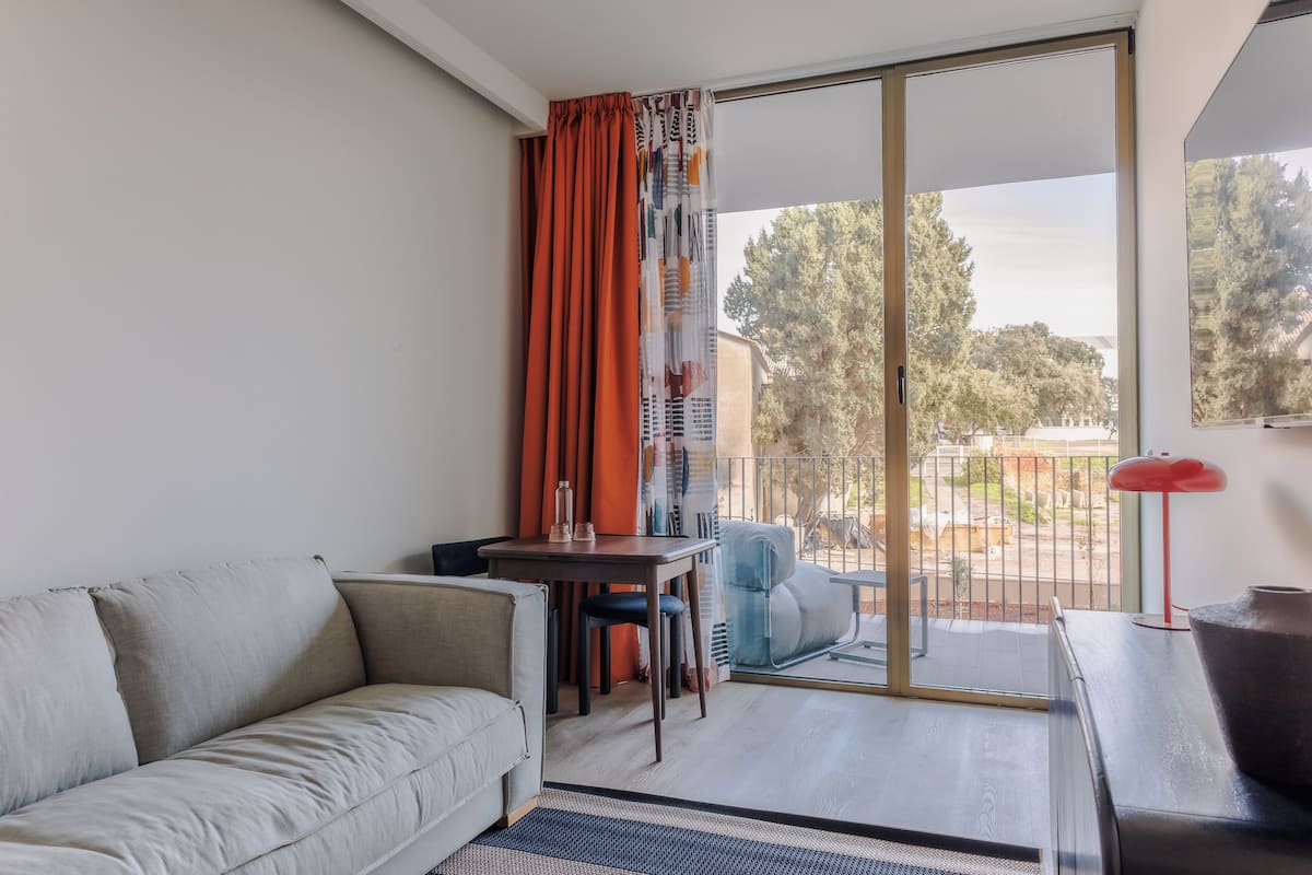 In-room safe, desk, laptop workspace, blackout curtains